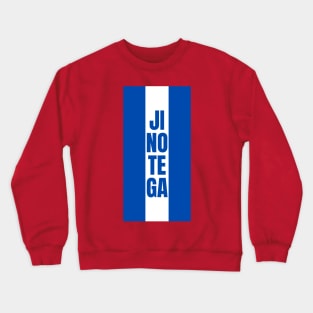 Jinotega City in Nicaraguan Flag Colors Vertical Crewneck Sweatshirt